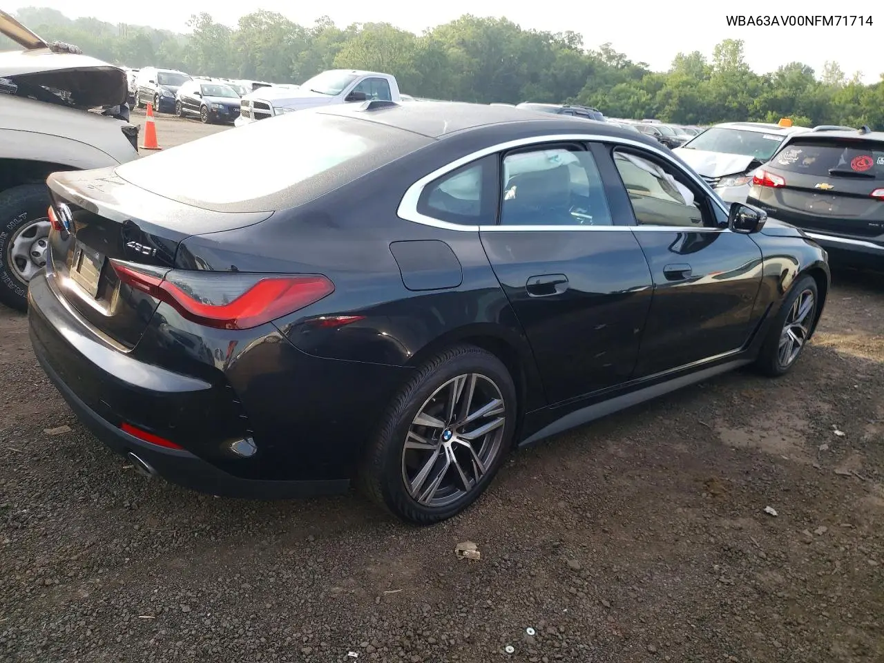 2022 BMW 4 Series VIN: WBA63AV00NFM71714 Lot: 61349456