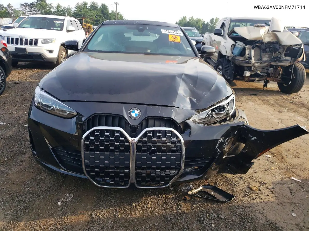 2022 BMW 4 Series VIN: WBA63AV00NFM71714 Lot: 61349456