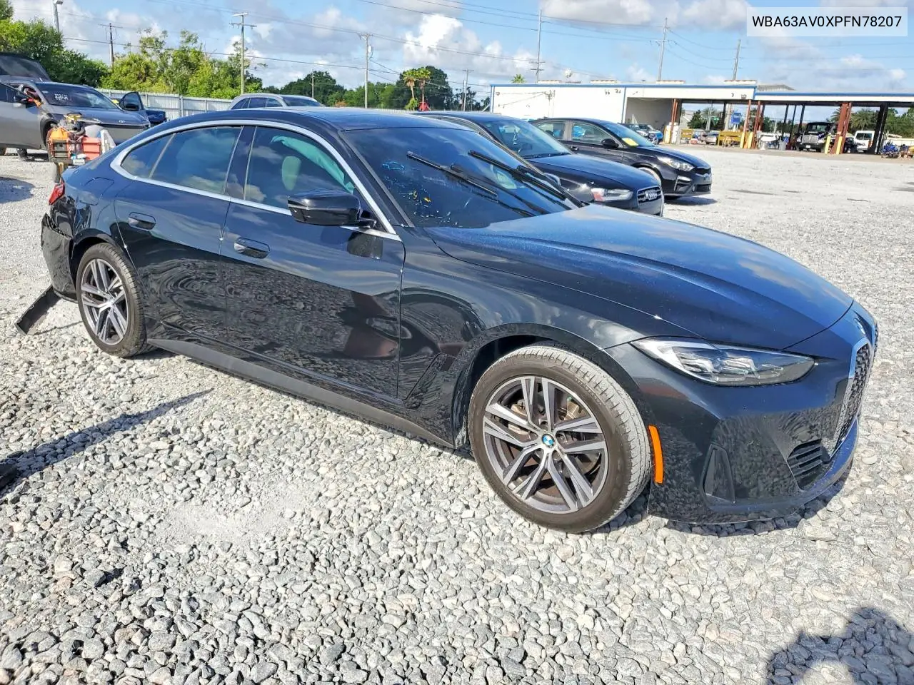 2023 BMW 430I Gran Coupe VIN: WBA63AV0XPFN78207 Lot: 56877126