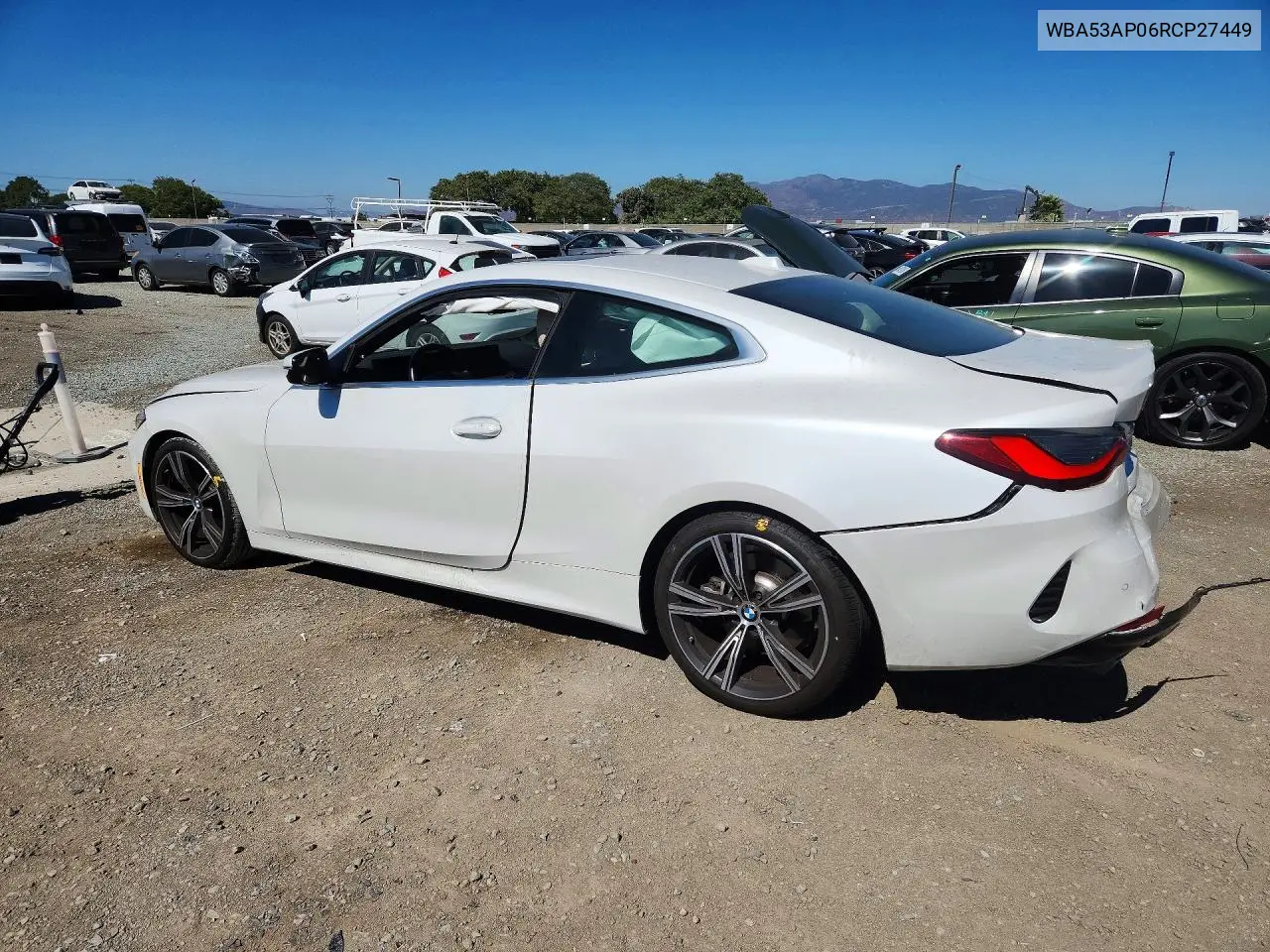 2024 BMW 430I VIN: WBA53AP06RCP27449 Lot: 58564626