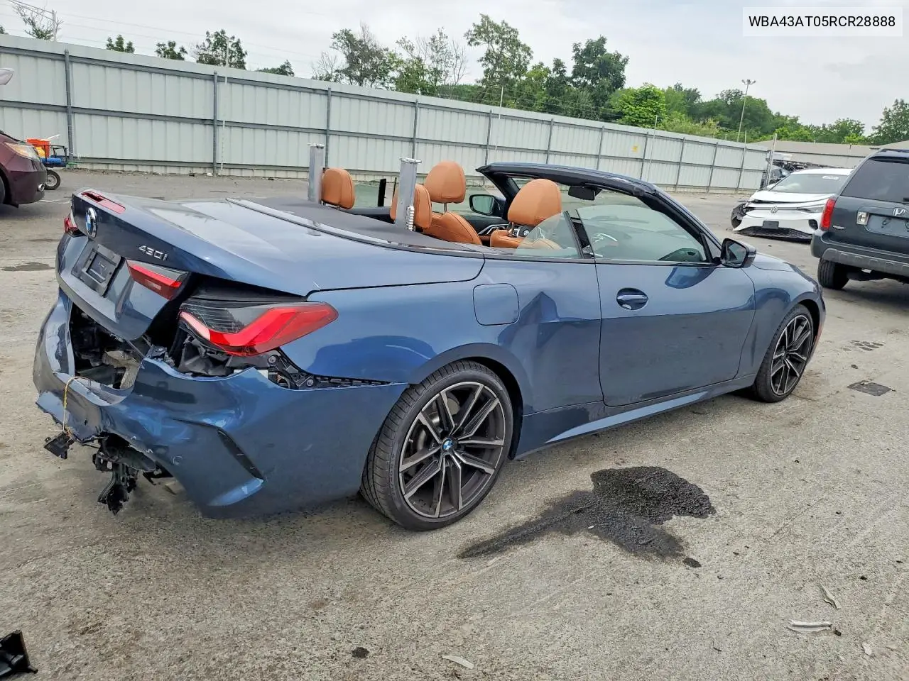 2024 BMW 430Xi VIN: WBA43AT05RCR28888 Lot: 58736026