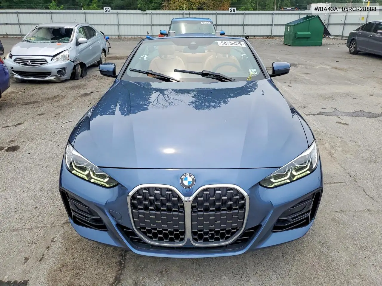 2024 BMW 430Xi VIN: WBA43AT05RCR28888 Lot: 58736026