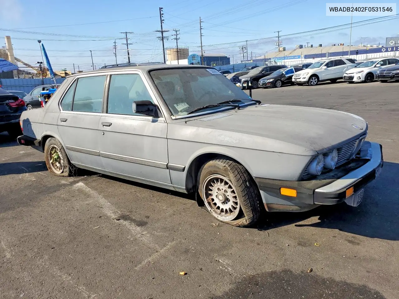 1985 BMW 524 Td Automatic VIN: WBADB2402F0531546 Lot: 58066976