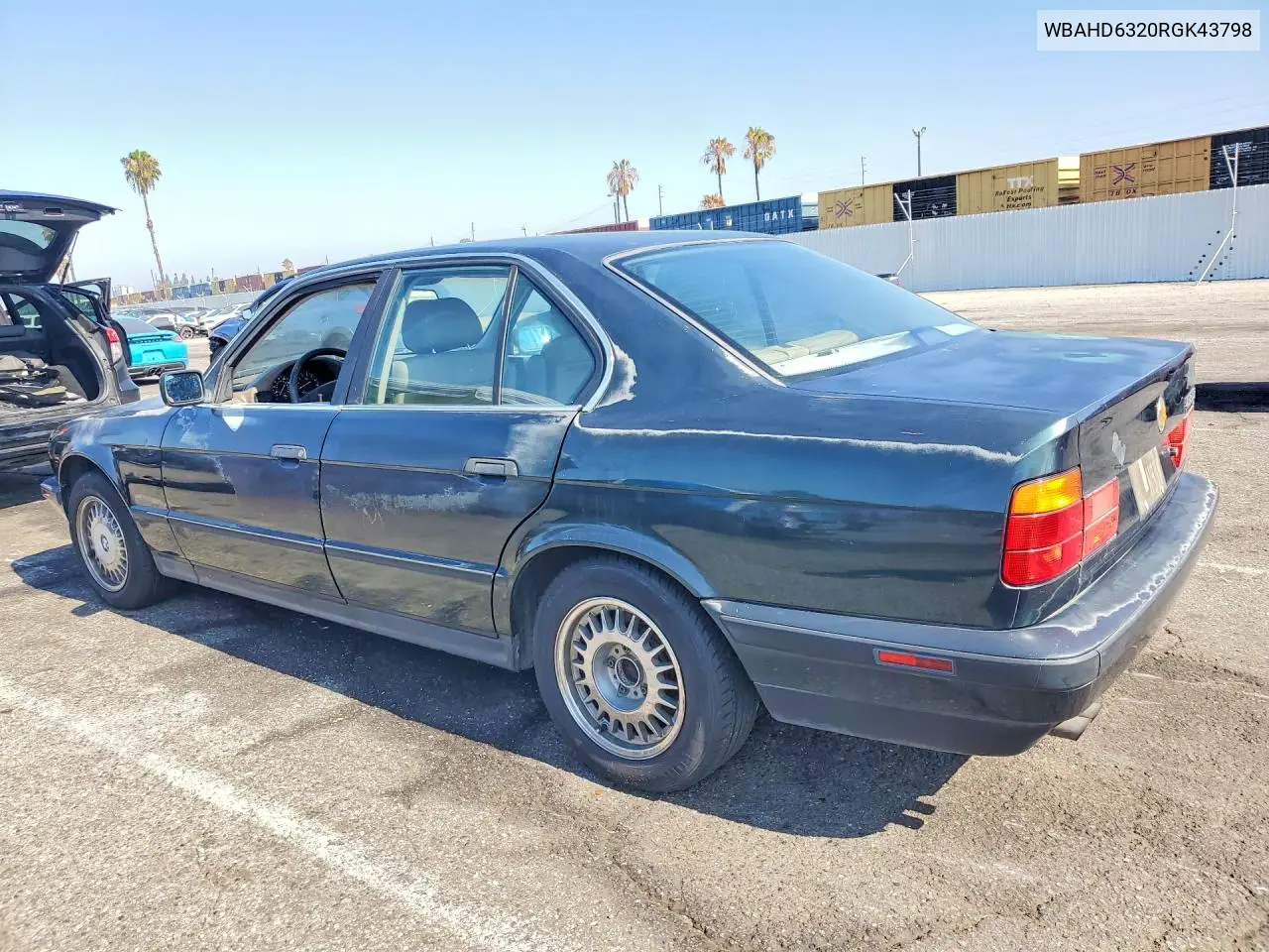 1994 BMW 525 I Automatic VIN: WBAHD6320RGK43798 Lot: 58584996