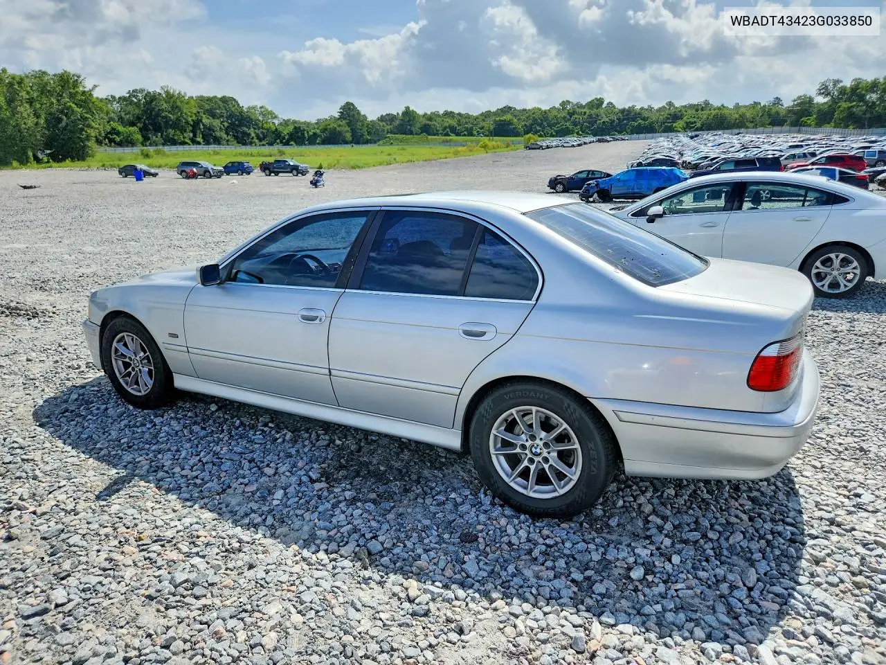 2003 BMW 525 I Automatic VIN: WBADT43423G033850 Lot: 61999736