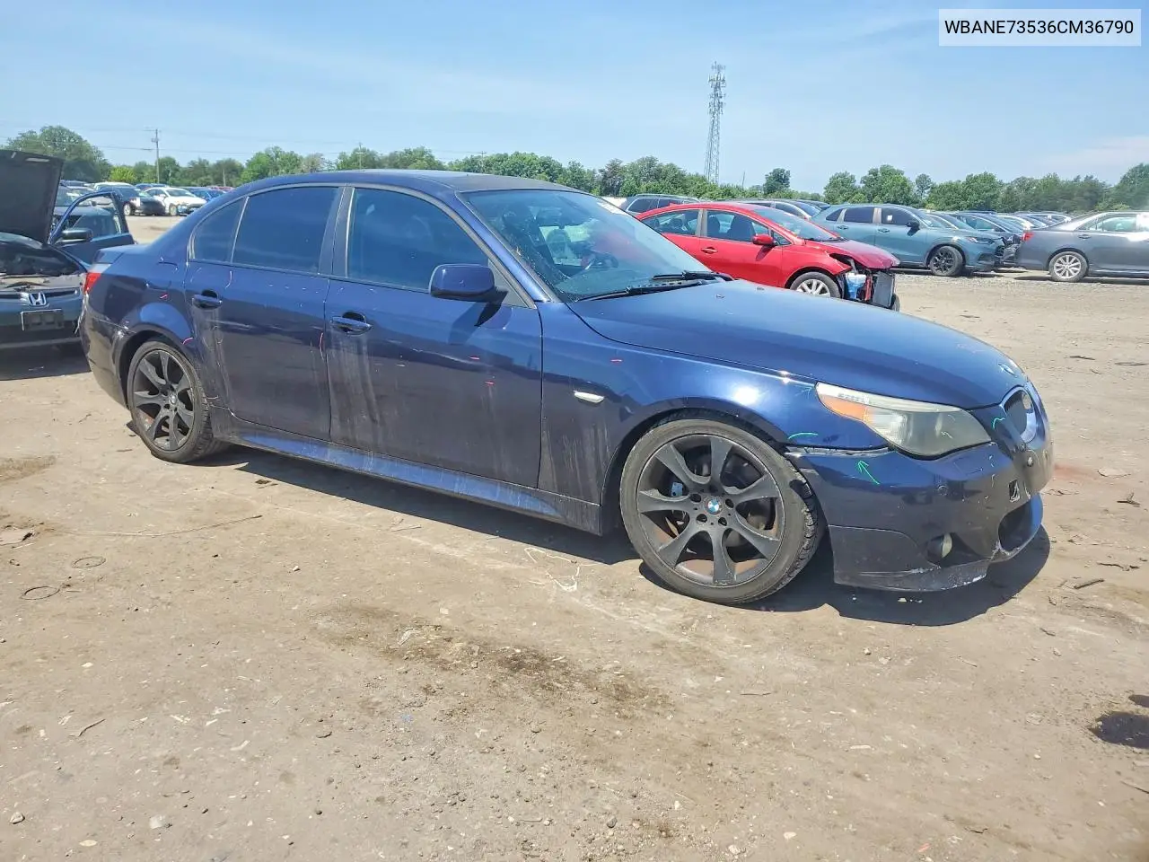 2006 BMW 530 I VIN: WBANE73536CM36790 Lot: 58731506