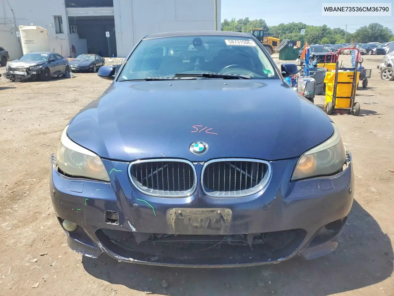 2006 BMW 530 I VIN: WBANE73536CM36790 Lot: 58731506