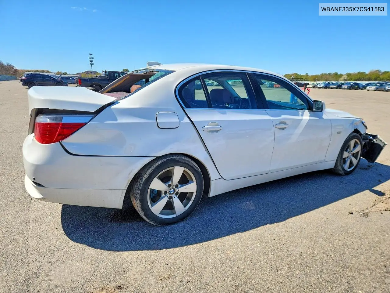 2007 BMW 525I VIN: WBANF335X7CS41583 Lot: 49611326