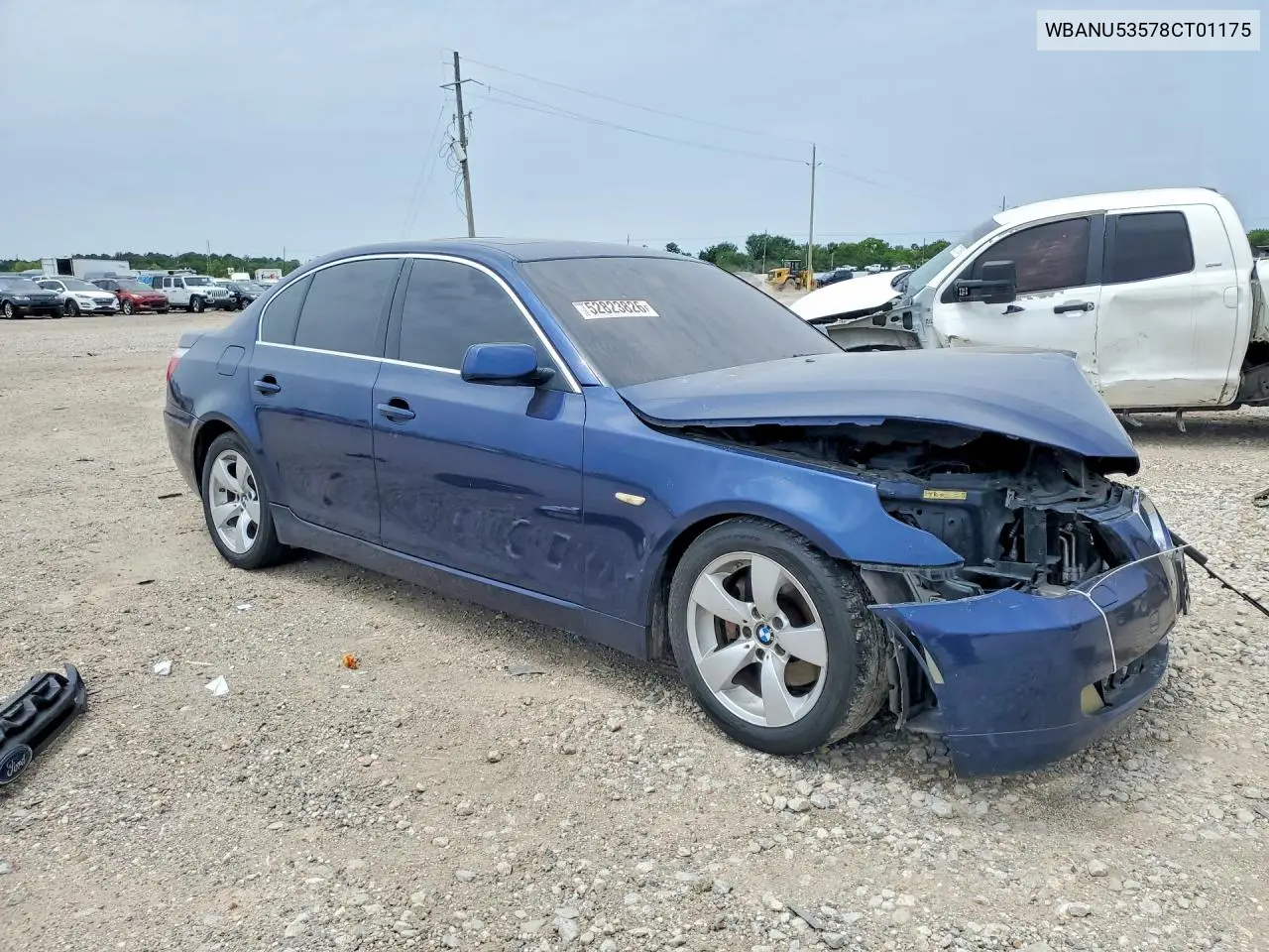 2008 BMW 528 I VIN: WBANU53578CT01175 Lot: 52823826