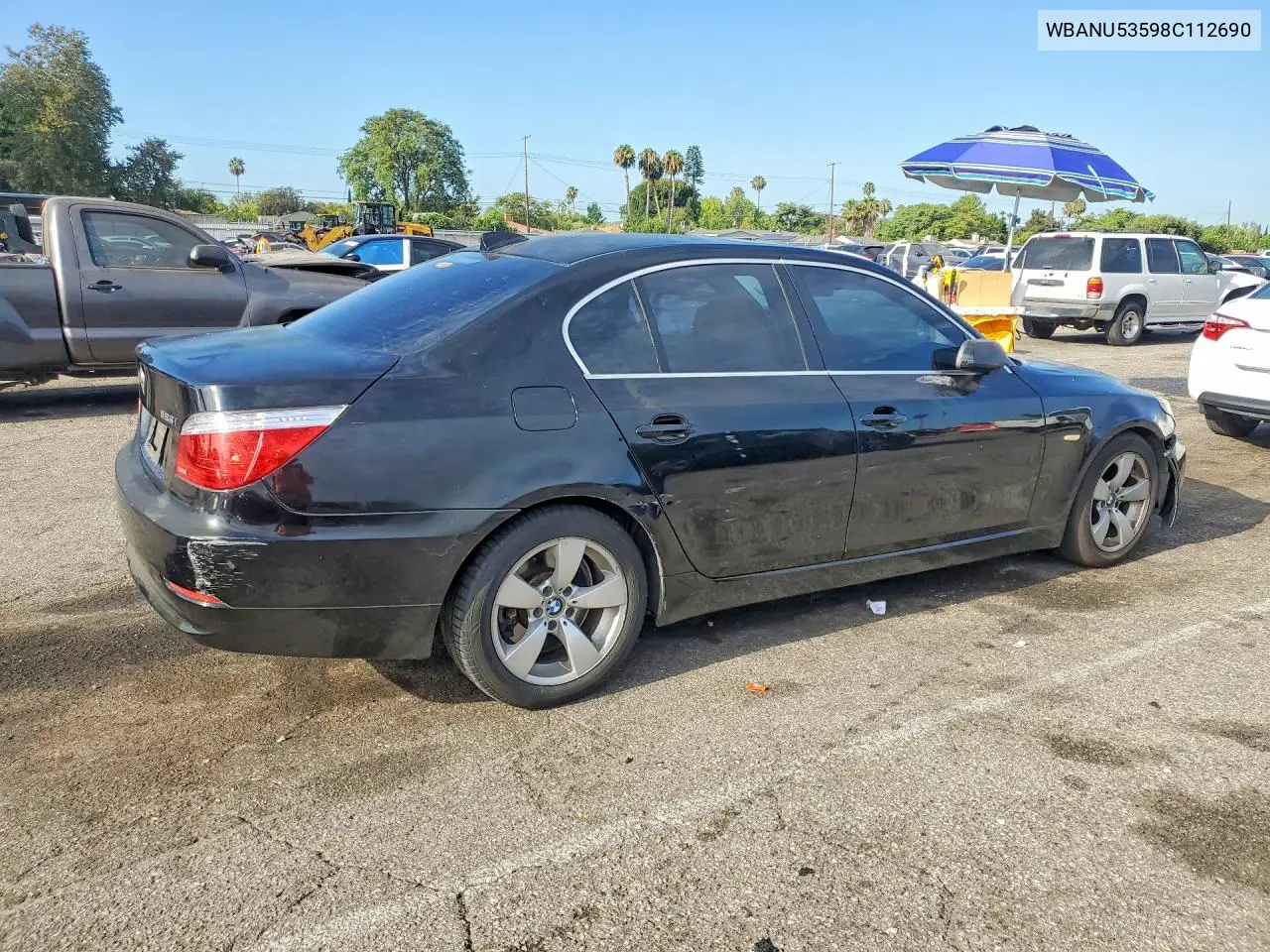 2008 BMW 528 I VIN: WBANU53598C112690 Lot: 62105546