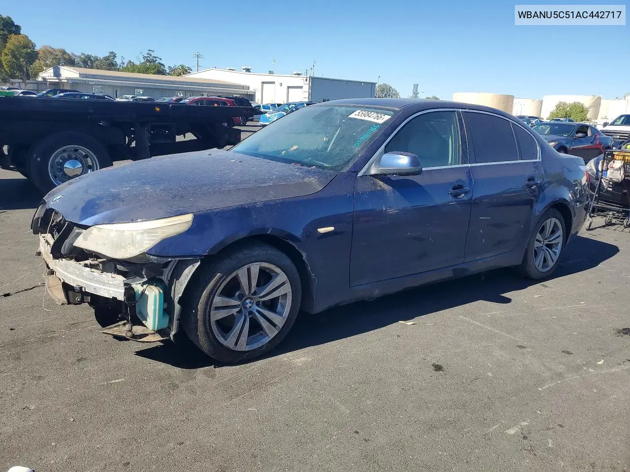 2010 BMW 528 I VIN: WBANU5C51AC442717 Lot: 55984766