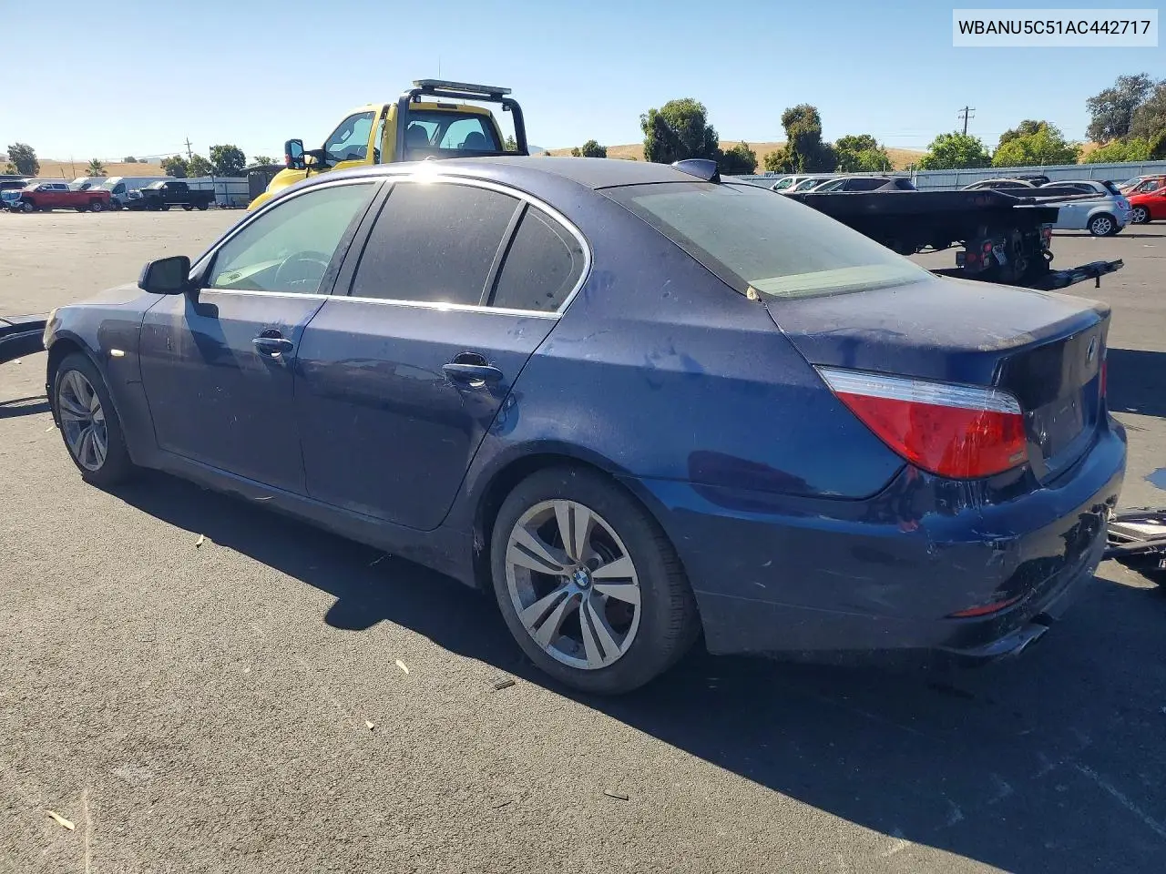 2010 BMW 528 I VIN: WBANU5C51AC442717 Lot: 55984766