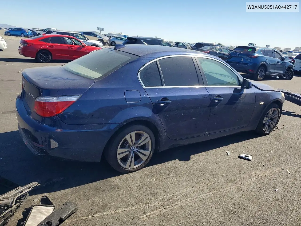 2010 BMW 528 I VIN: WBANU5C51AC442717 Lot: 55984766