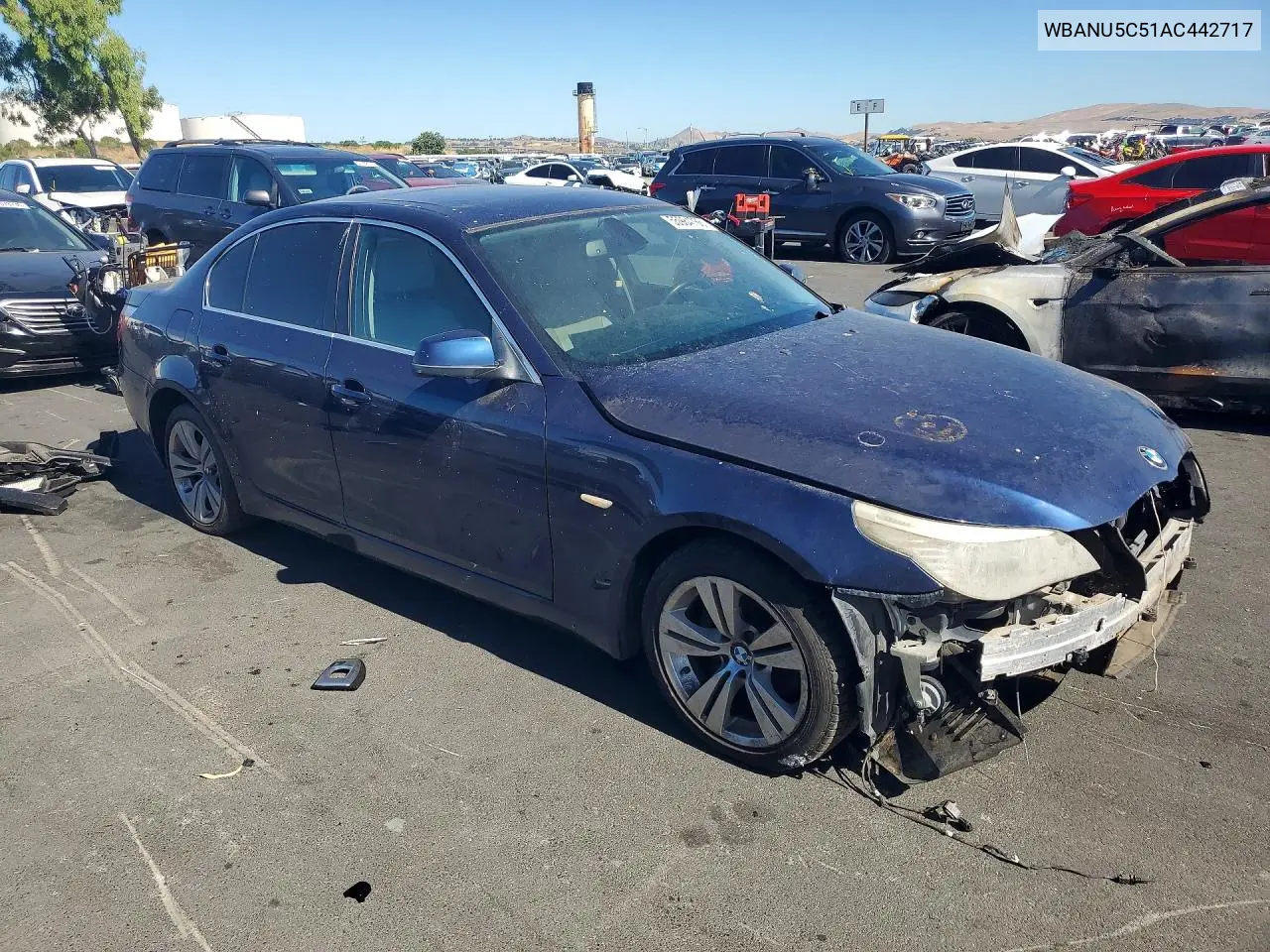 2010 BMW 528 I VIN: WBANU5C51AC442717 Lot: 55984766