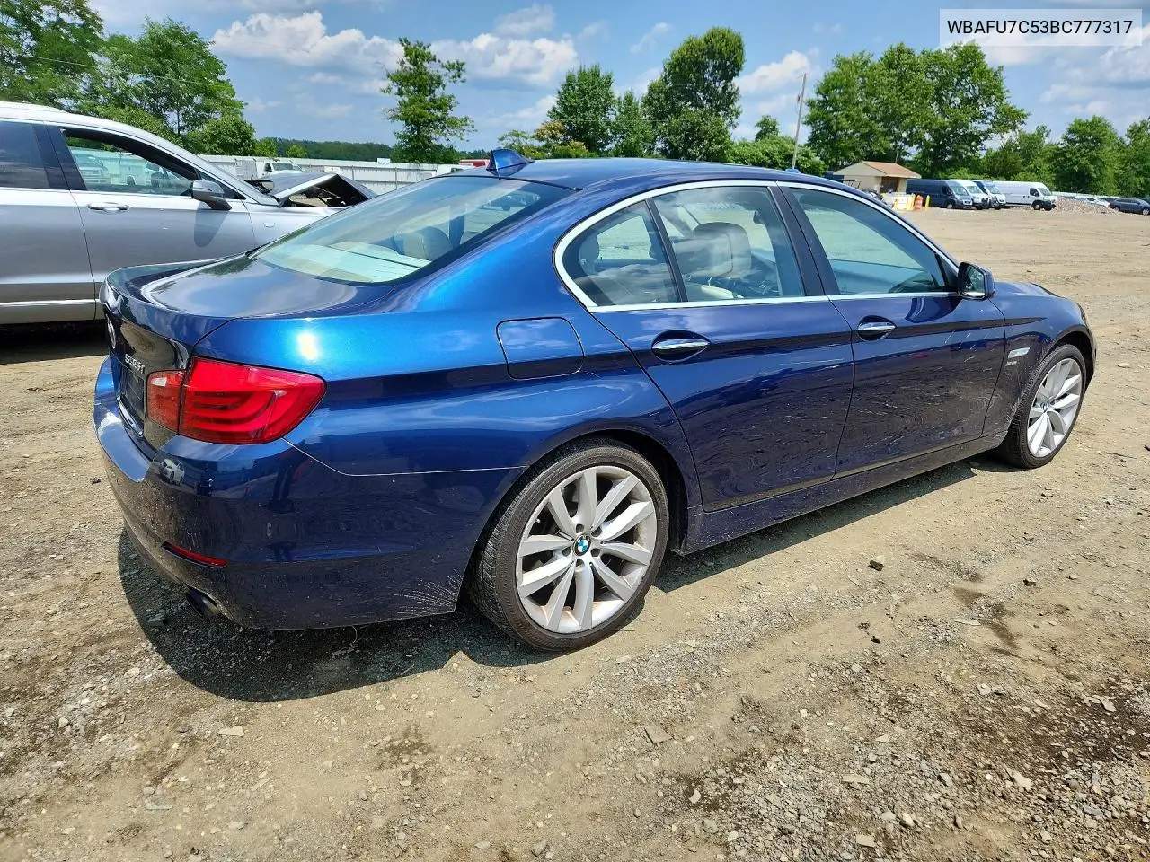 2011 BMW 535 Xi VIN: WBAFU7C53BC777317 Lot: 61728616