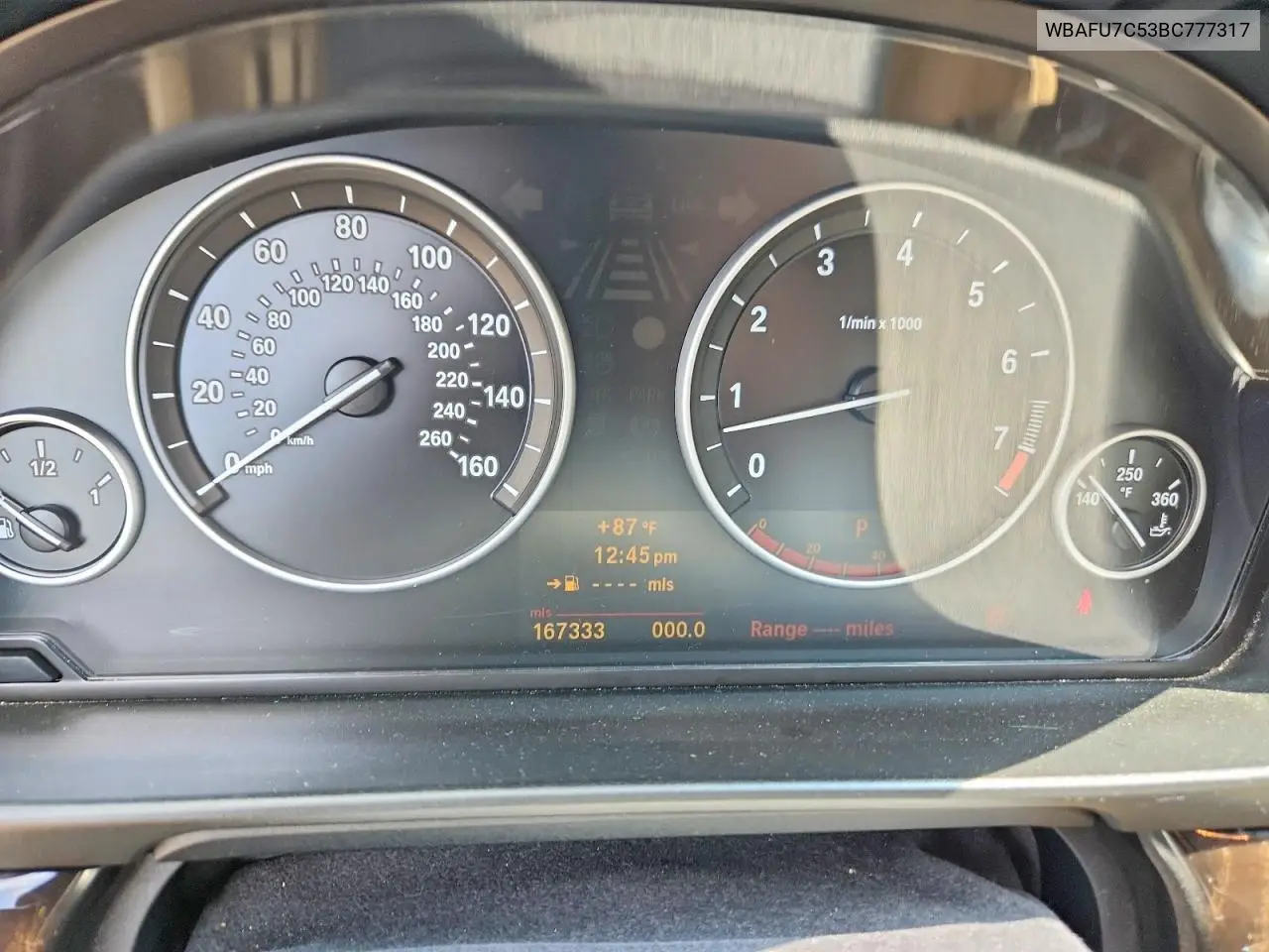 2011 BMW 535 Xi VIN: WBAFU7C53BC777317 Lot: 61728616