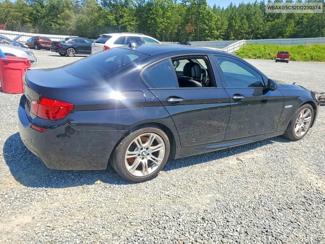2013 BMW 528 I VIN: WBAXG5C52DD230374 Lot: 60750216