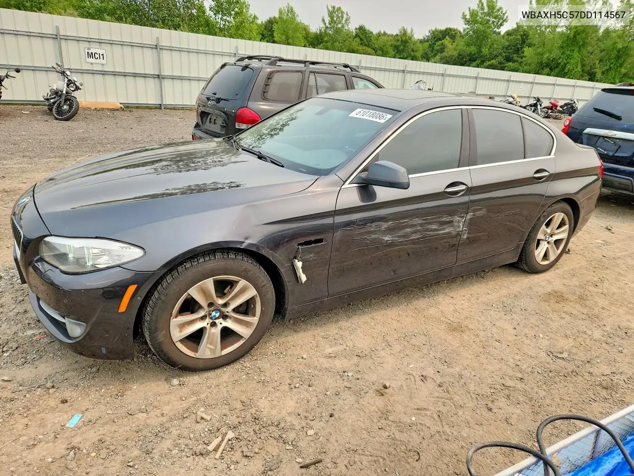 2013 BMW 528 Xi VIN: WBAXH5C57DD114567 Lot: 61018086