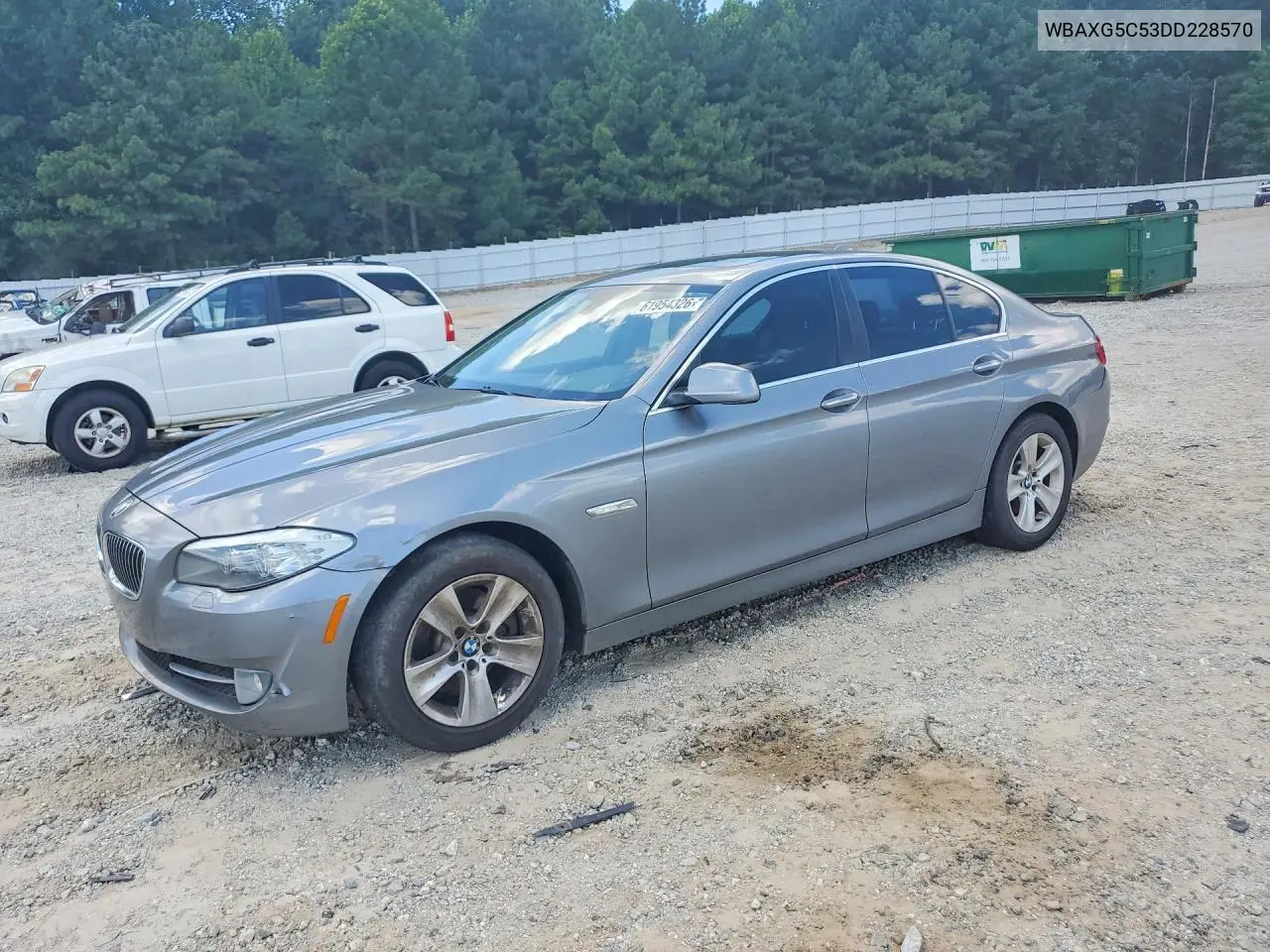 2013 BMW 528 I VIN: WBAXG5C53DD228570 Lot: 61954326