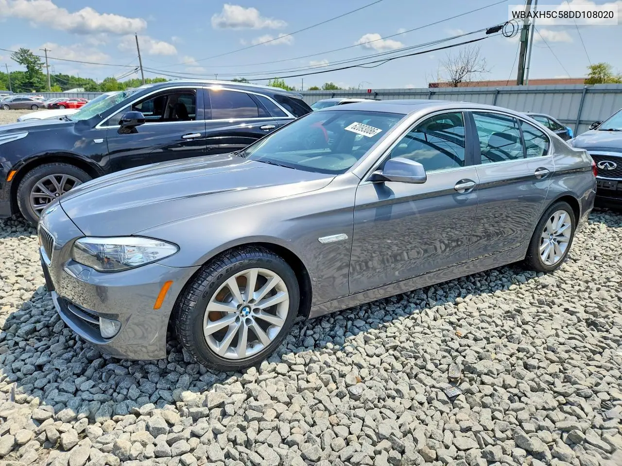2013 BMW 528 Xi VIN: WBAXH5C58DD108020 Lot: 62093086