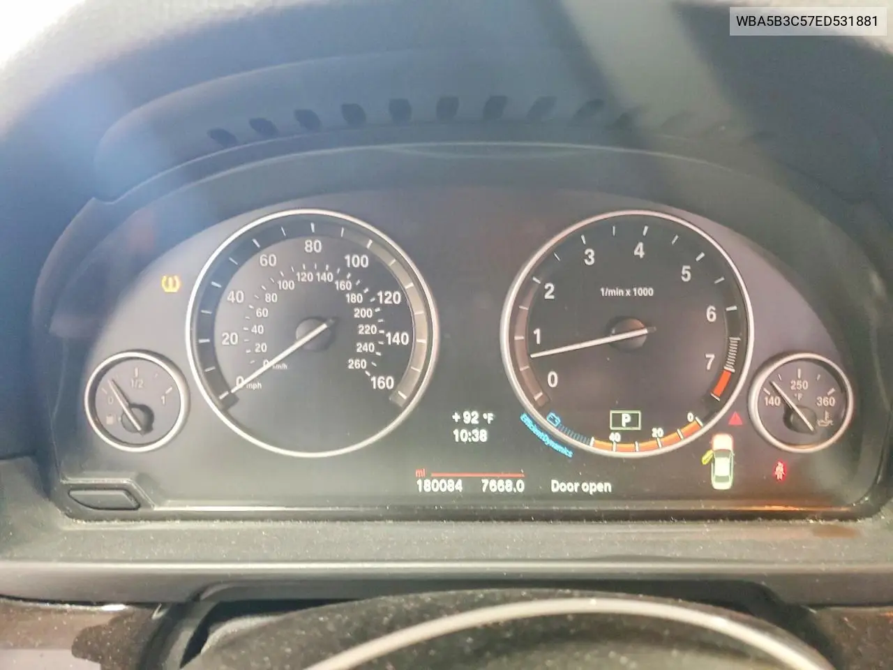 2014 BMW 535 Xi VIN: WBA5B3C57ED531881 Lot: 59164966