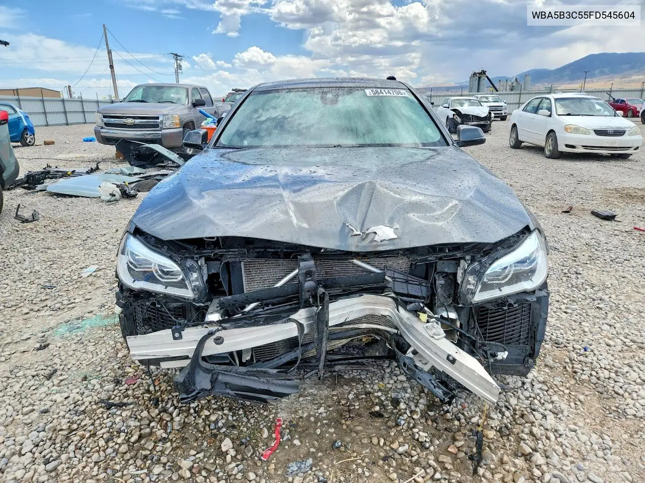 2015 BMW 535 Xi VIN: WBA5B3C55FD545604 Lot: 58414706