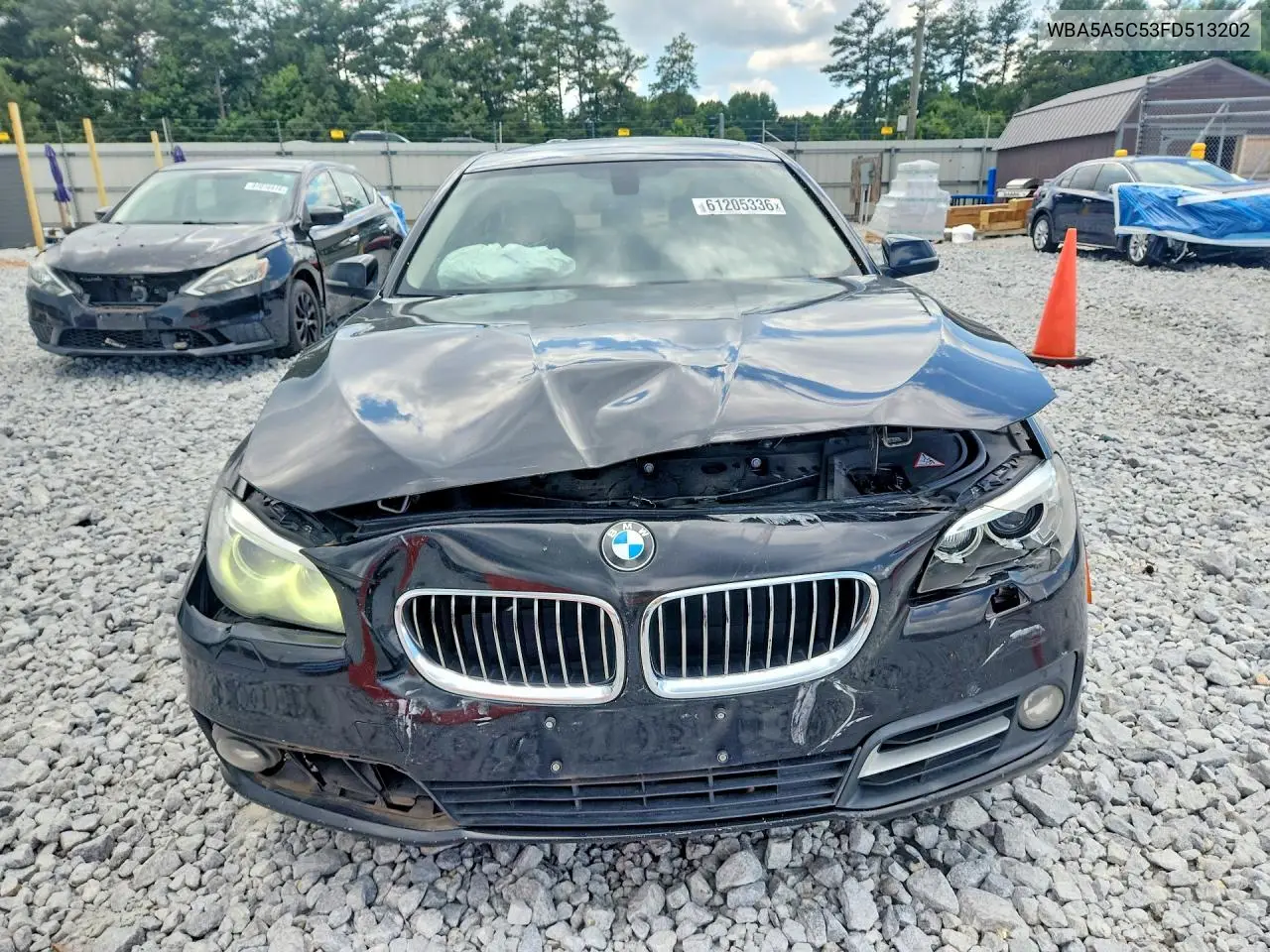 2015 BMW 528 I VIN: WBA5A5C53FD513202 Lot: 61205336