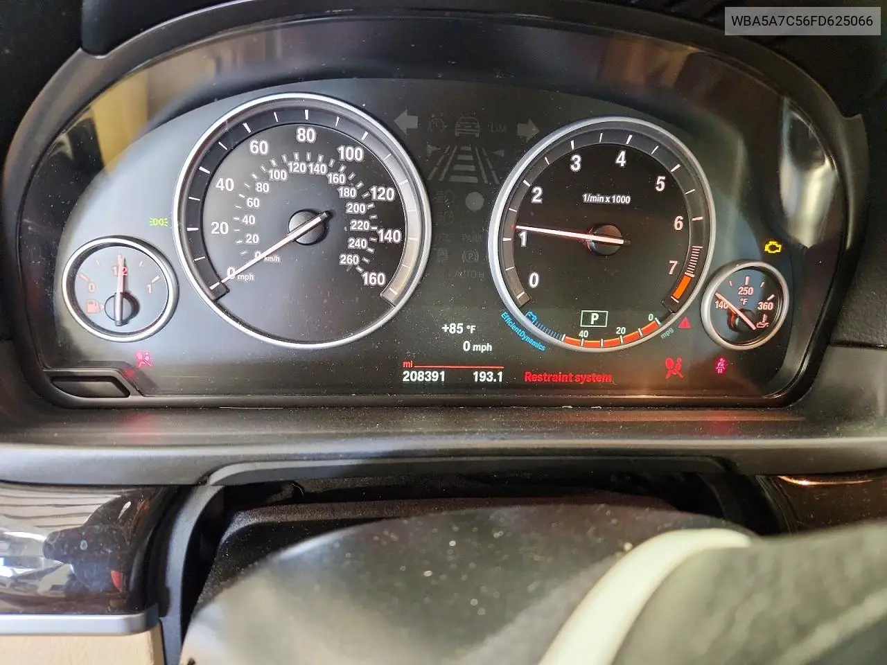 2015 BMW 528 Xi VIN: WBA5A7C56FD625066 Lot: 61851266