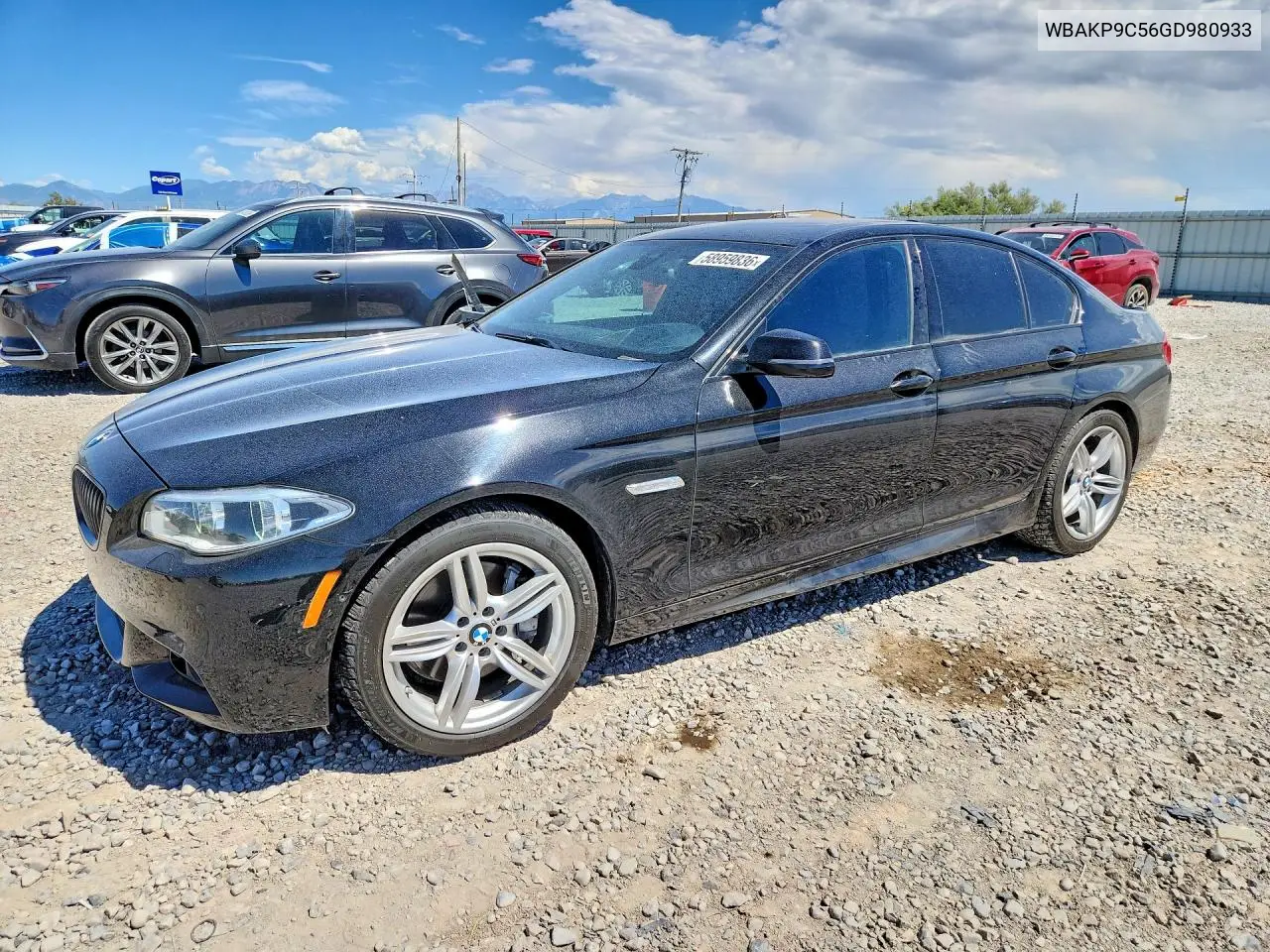 2016 BMW 550 Xi VIN: WBAKP9C56GD980933 Lot: 58959836