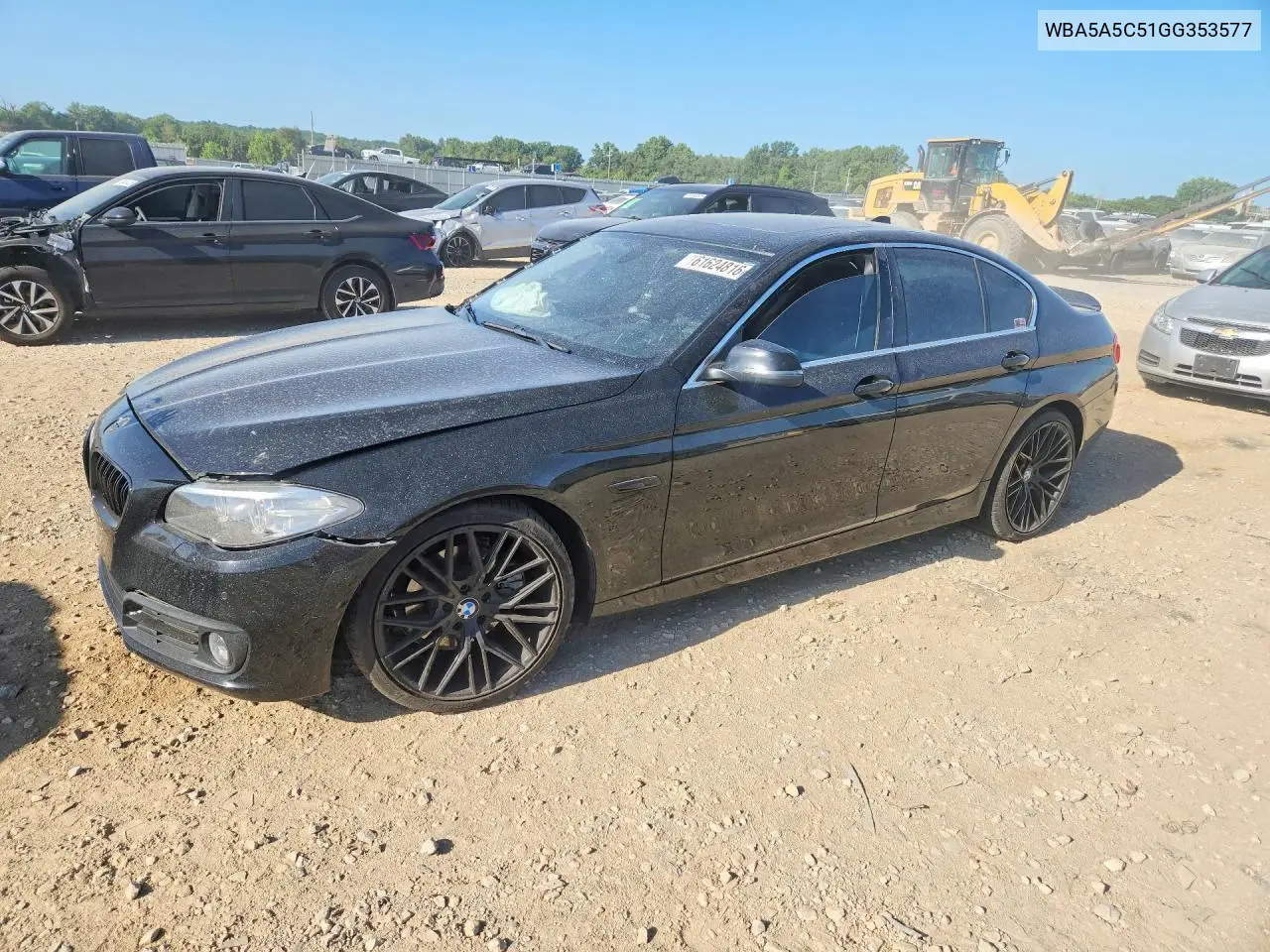 2016 BMW 528 VIN: WBA5A5C51GG353577 Lot: 61624816