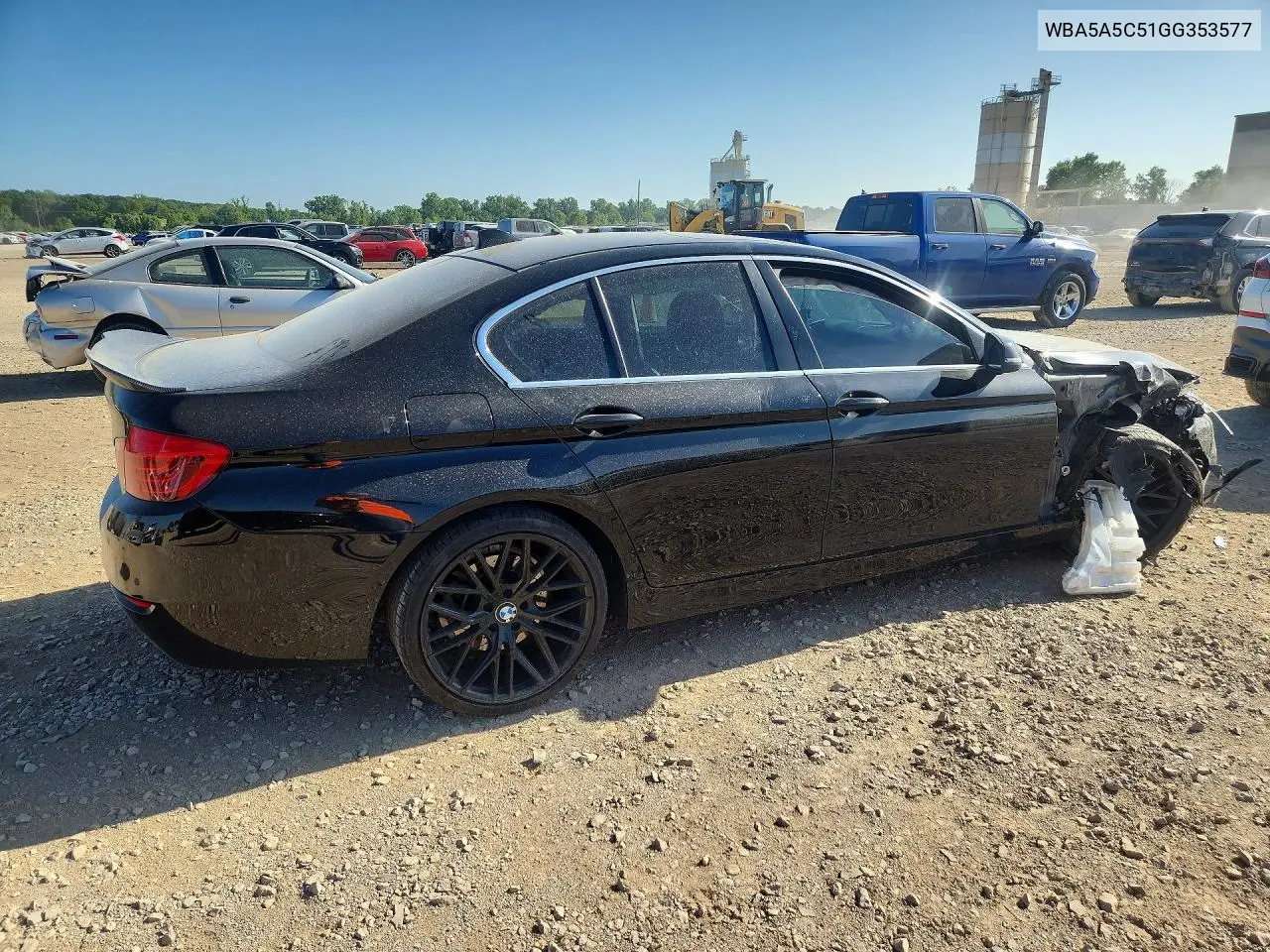 2016 BMW 528 VIN: WBA5A5C51GG353577 Lot: 61624816