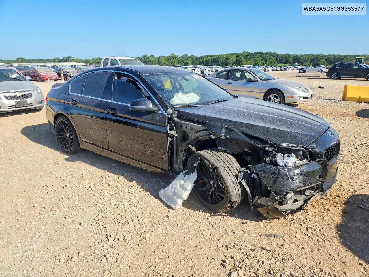 2016 BMW 528 VIN: WBA5A5C51GG353577 Lot: 61624816