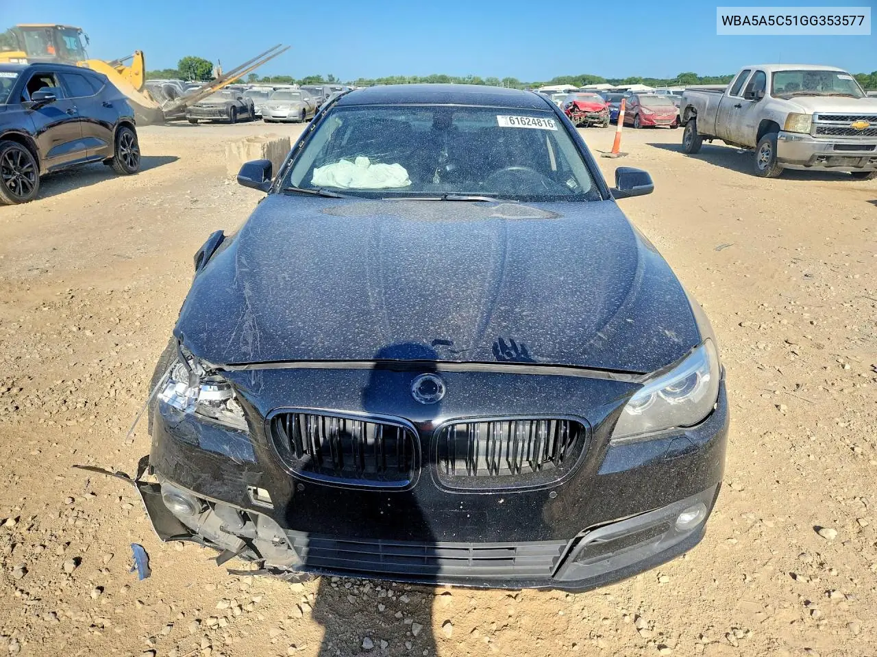 2016 BMW 528 VIN: WBA5A5C51GG353577 Lot: 61624816