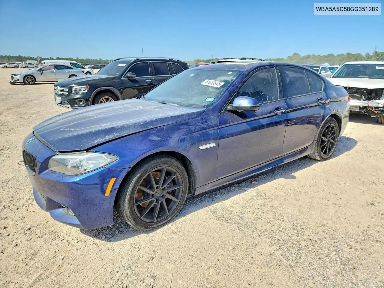 2016 BMW 528 I VIN: WBA5A5C58GG351289 Lot: 61633946