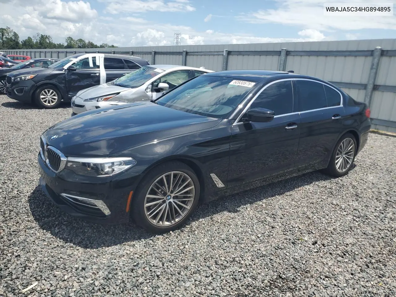 2017 BMW 530 I VIN: WBAJA5C34HG894895 Lot: 60930676