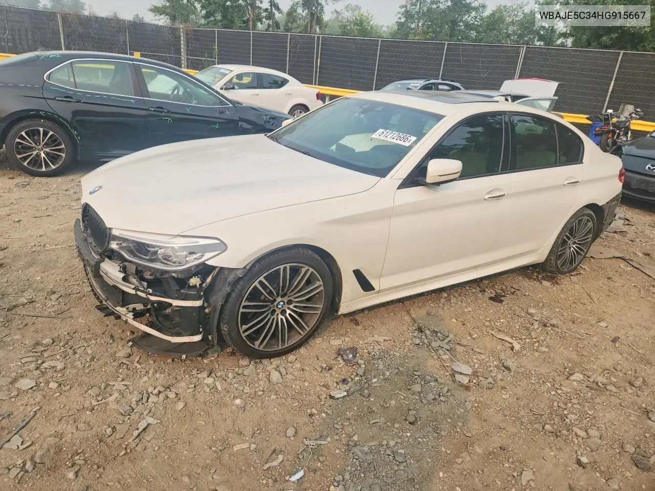 2017 BMW 540 I VIN: WBAJE5C34HG915667 Lot: 61212686