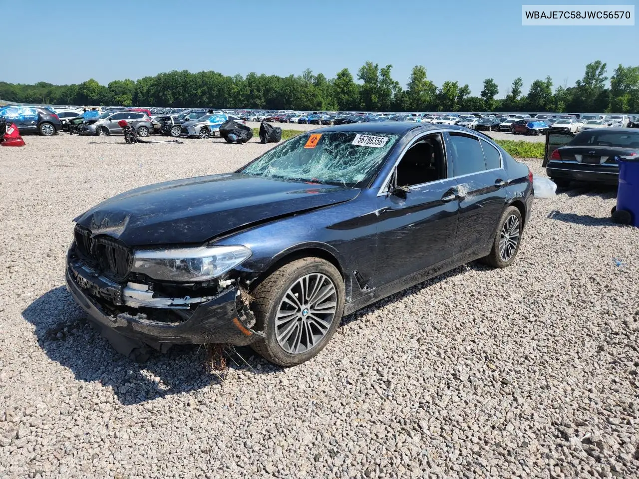 2018 BMW 540 Xi VIN: WBAJE7C58JWC56570 Lot: 56788356