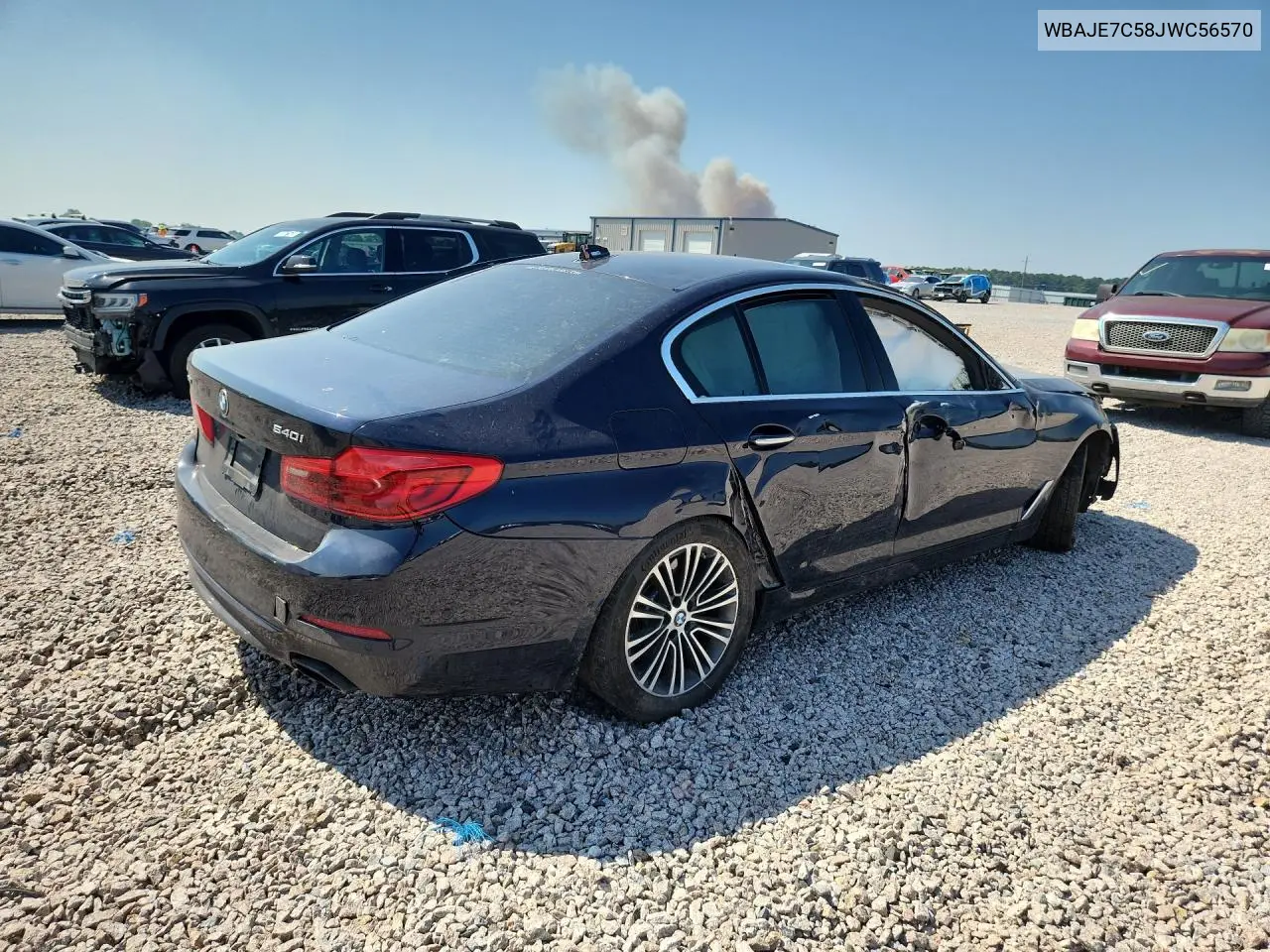 2018 BMW 540 Xi VIN: WBAJE7C58JWC56570 Lot: 56788356
