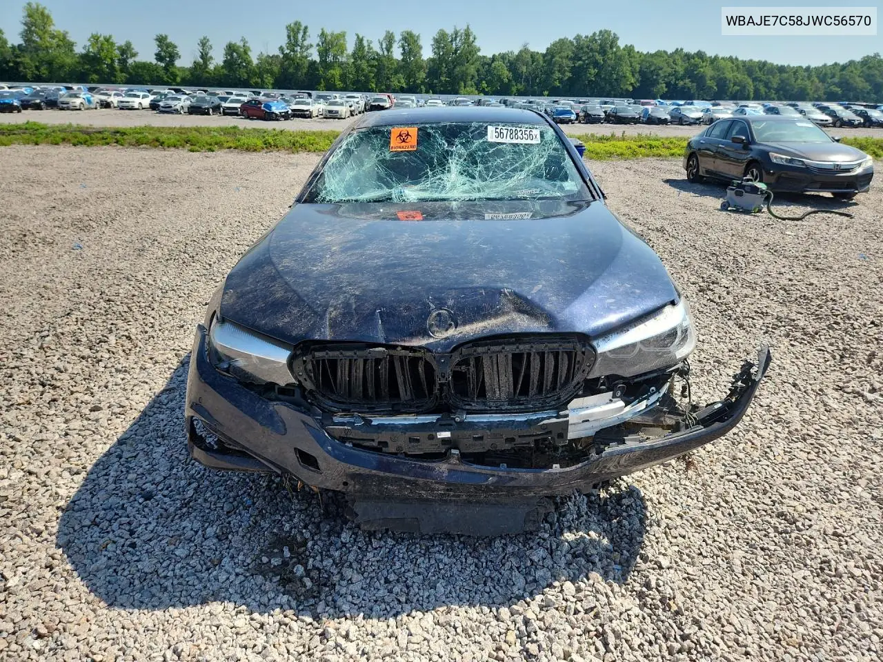 2018 BMW 540 Xi VIN: WBAJE7C58JWC56570 Lot: 56788356
