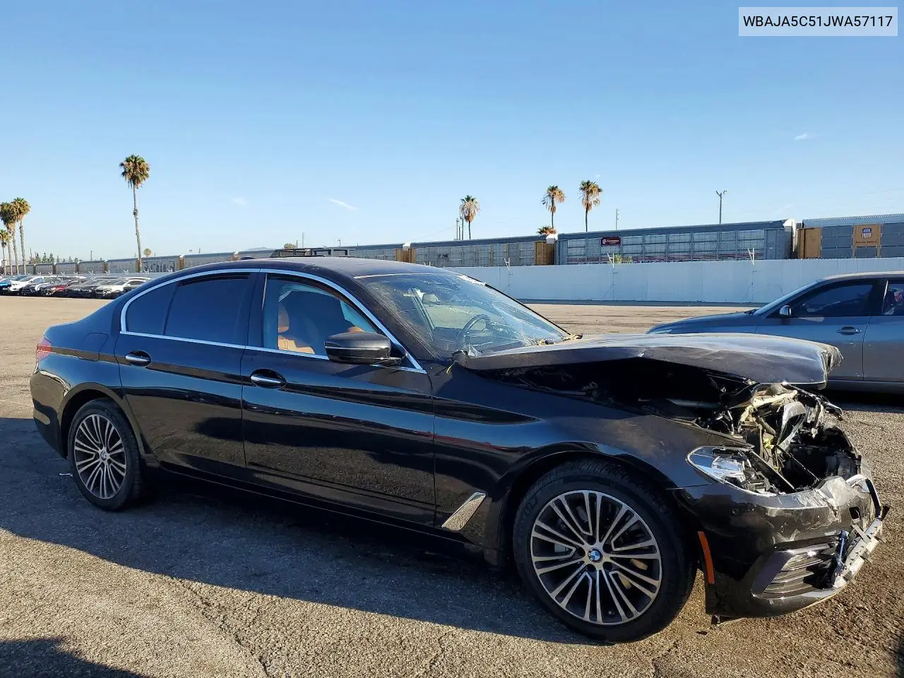 2018 BMW 530 I VIN: WBAJA5C51JWA57117 Lot: 61219326