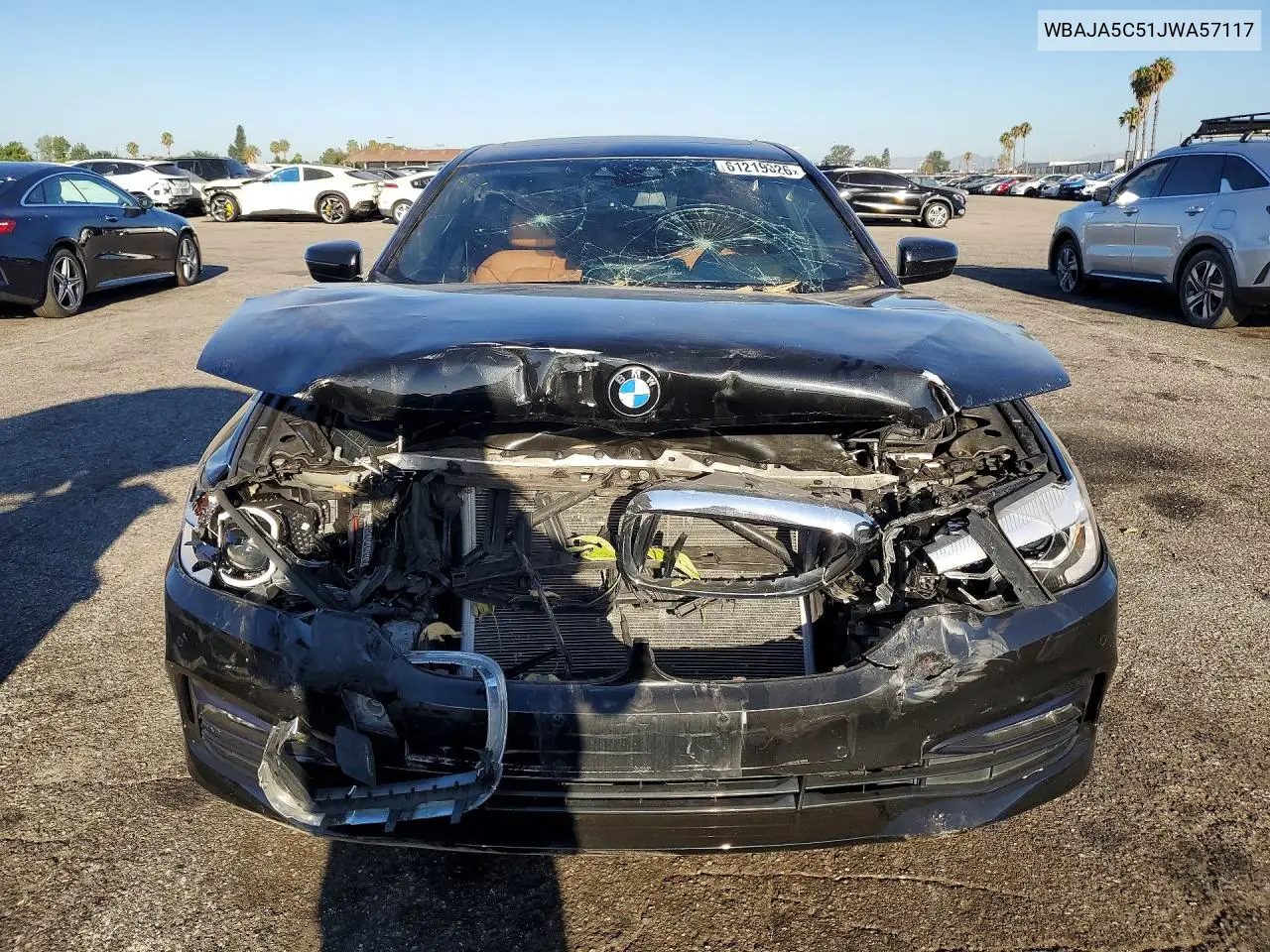 2018 BMW 530 I VIN: WBAJA5C51JWA57117 Lot: 61219326