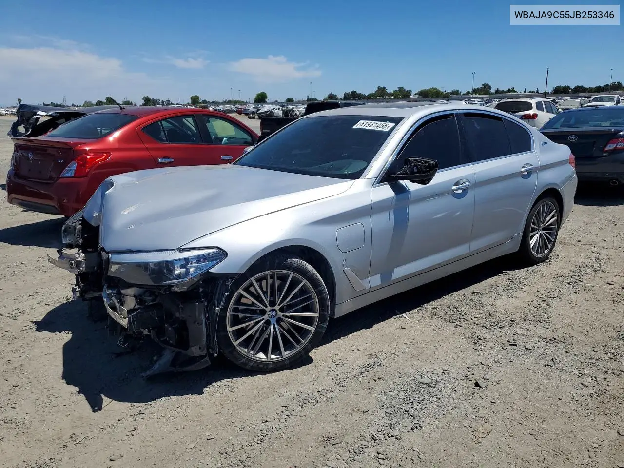 2018 BMW 530E VIN: WBAJA9C55JB253346 Lot: 61931456