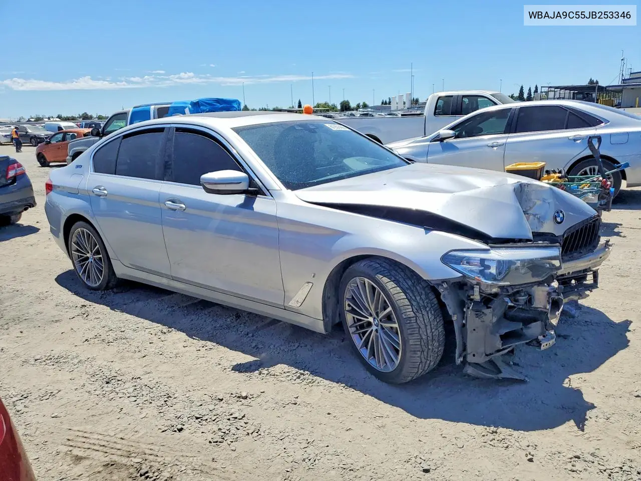 2018 BMW 530E VIN: WBAJA9C55JB253346 Lot: 61931456