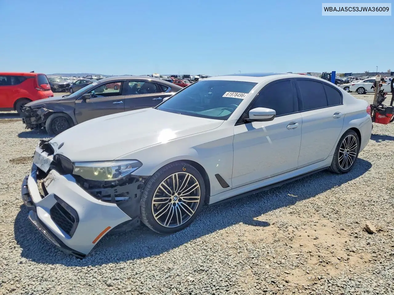 2018 BMW 530 I VIN: WBAJA5C53JWA36009 Lot: 61978496