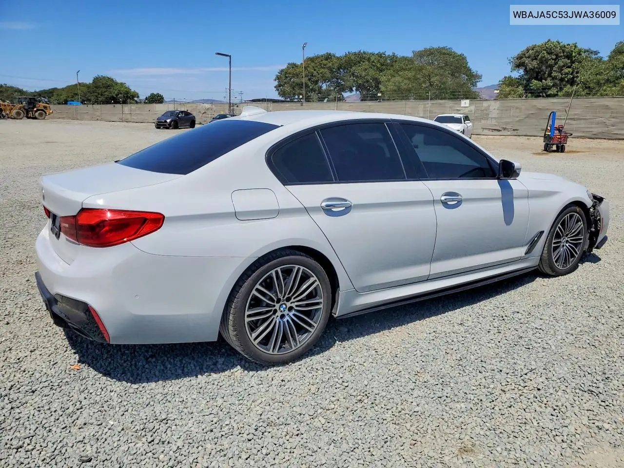2018 BMW 530 I VIN: WBAJA5C53JWA36009 Lot: 61978496
