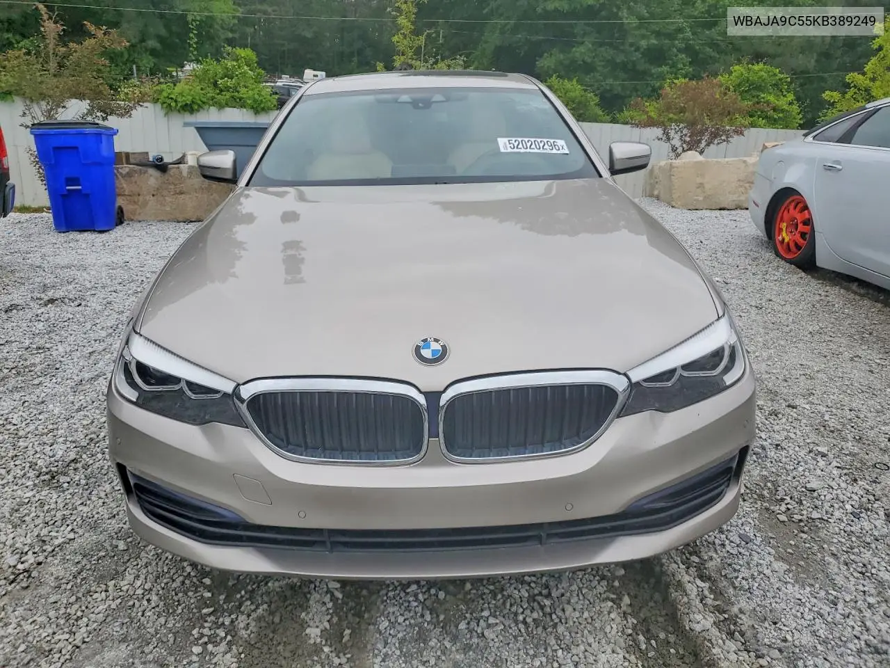 2019 BMW 530E VIN: WBAJA9C55KB389249 Lot: 52020296