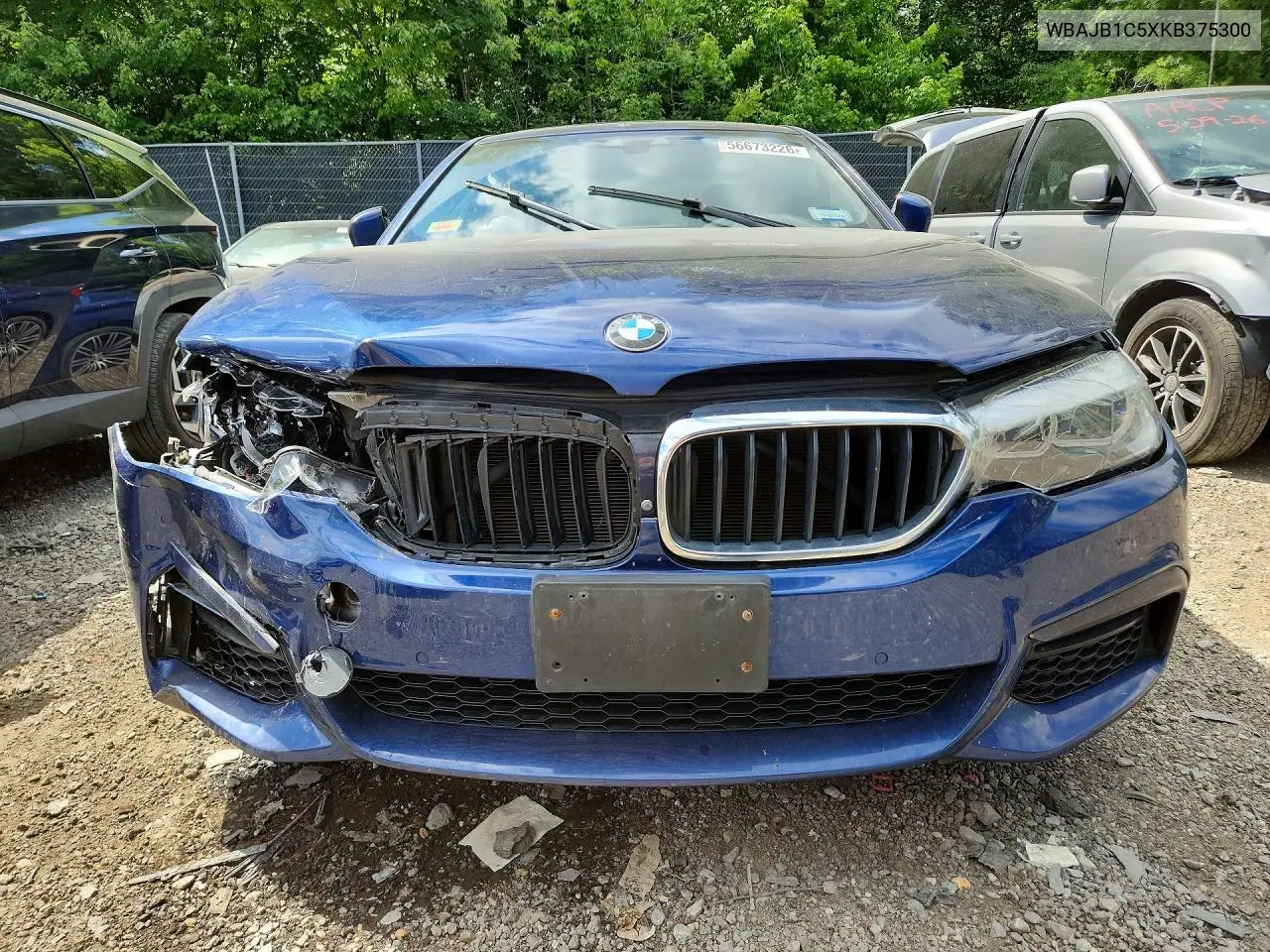 2019 BMW 530Xe VIN: WBAJB1C5XKB375300 Lot: 56673226