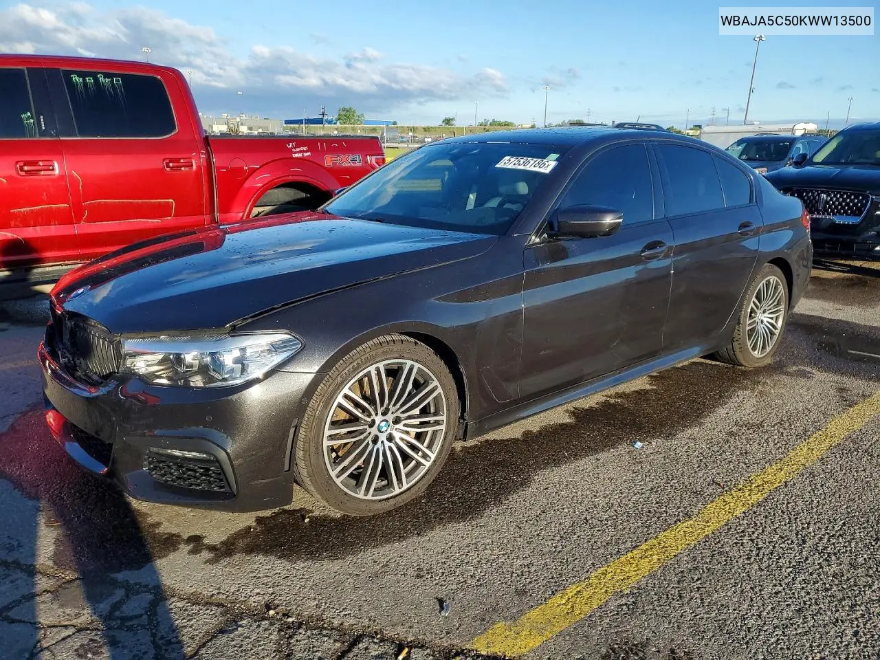 2019 BMW 530 I VIN: WBAJA5C50KWW13500 Lot: 57536186