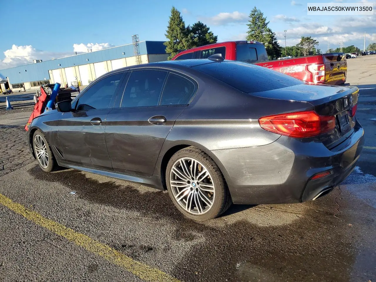 2019 BMW 530 I VIN: WBAJA5C50KWW13500 Lot: 57536186