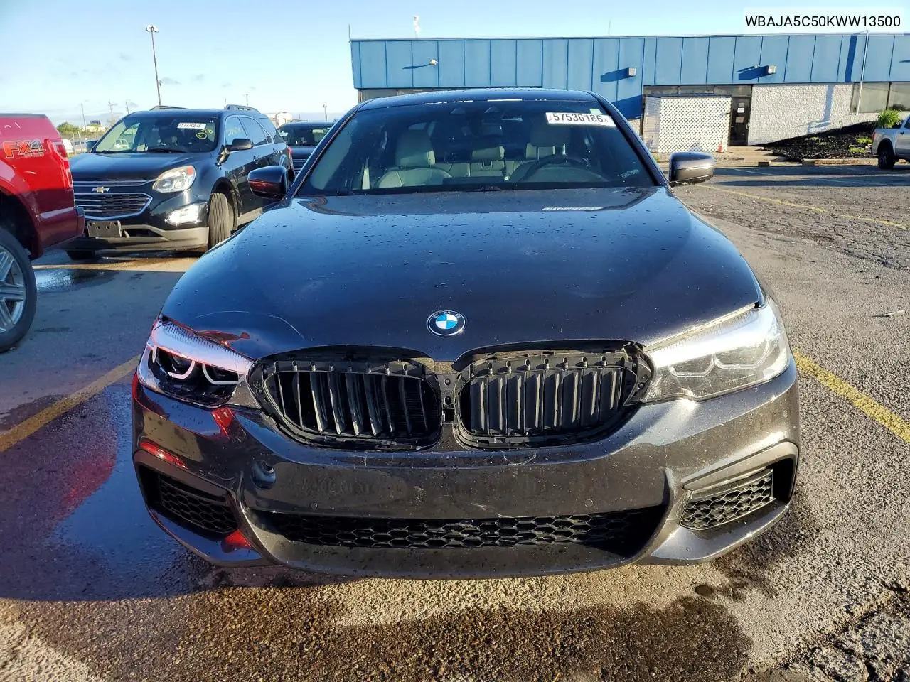 2019 BMW 530 I VIN: WBAJA5C50KWW13500 Lot: 57536186